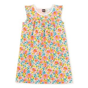 Tea Collection Floral Tank Dress - Pink, Yellow, Blue